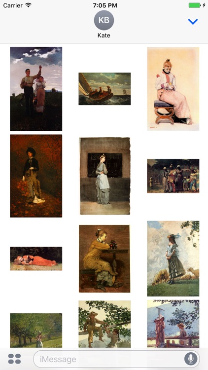 Winslow Homer Artworks Stickers