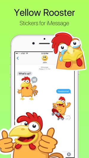 Yellow Rooster Stickers(圖1)-速報App