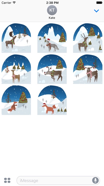 Wild Christmas - Animated Christmas Stickers