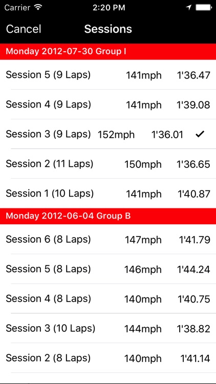 TrackDay for iPhone