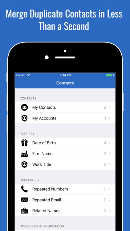 Backup Assistant - Clean, Merge Duplicate Contacts