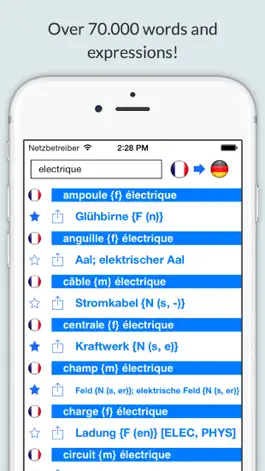 Game screenshot Offline German French Dictionary hack