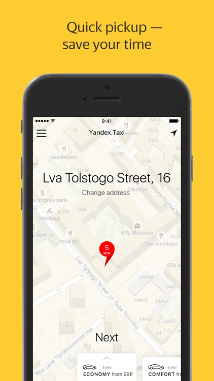Yandex.Taxi — order taxis online