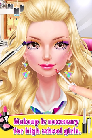 High School Girl - Dress Me Up: Face Change Game screenshot 3