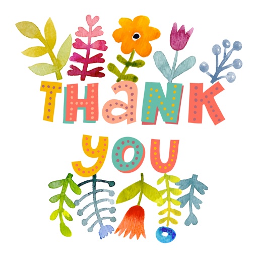 Thank You So Much Watercolor Flowers Sticker Pack by Veritas Design Group