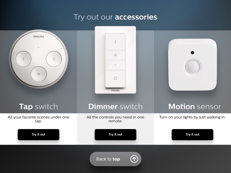 Philips Hue instore app