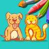 Free Coloring Book Game Dogs And Cat Version