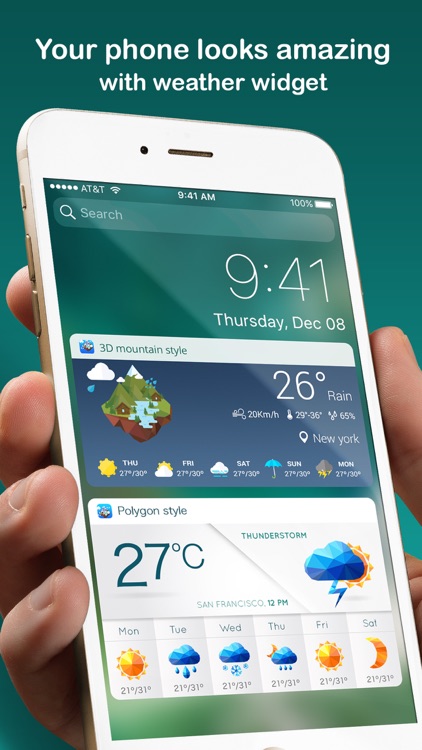 Weather Widget - Unique styles weather forecast