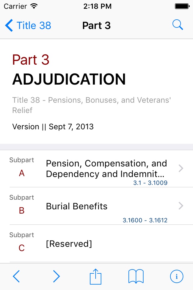 38 CFR - Pensions, Bonuses, and Veterans (LawStack screenshot 2