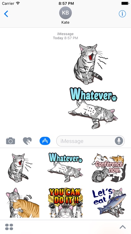 Kitty the Cat. Stickers by Design73