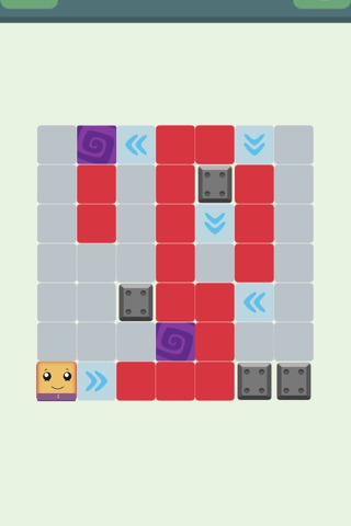 Smiley Square Block Swiping Pro - brain train game screenshot 3