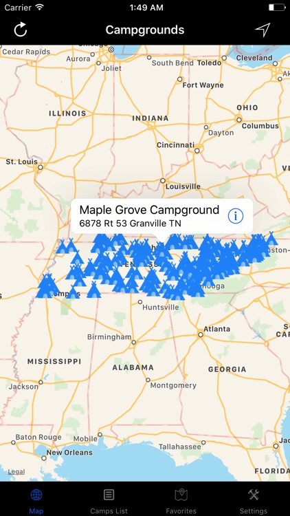 Tennessee – Campgrounds & RV Parks