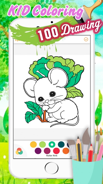 Cute Hamster Coloring Book Drawing for Kid screenshot-3