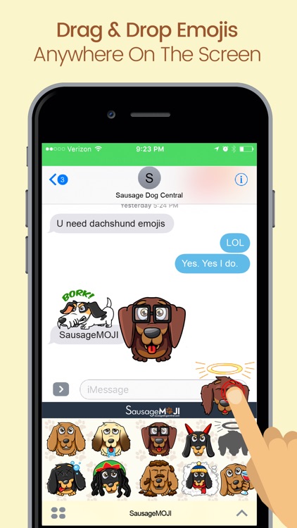SausageMOJI - Dachshund themed emojis! screenshot-3
