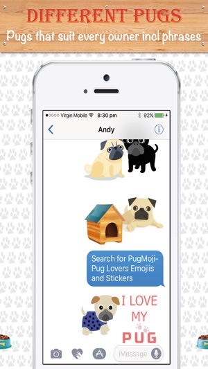 PugMoji - Pug Lovers Emojis and Stickers!(圖3)-速報App