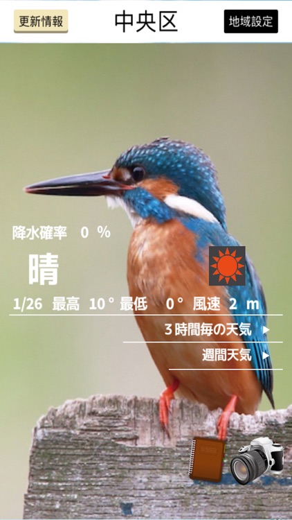 バードウェザー〜綺麗な野鳥と天気予報〜
