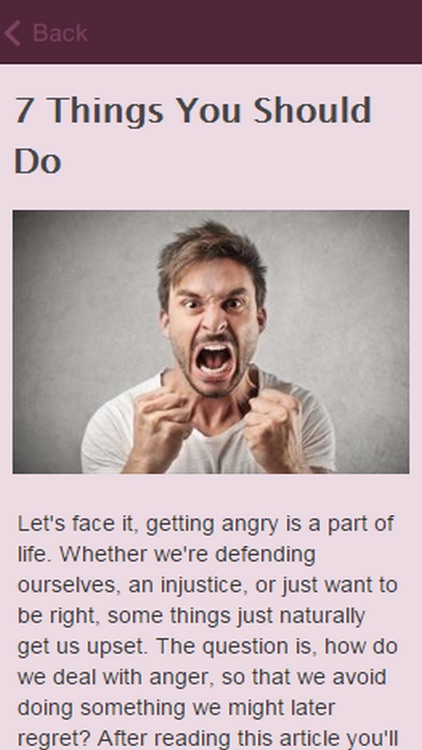 How To Deal With Anger