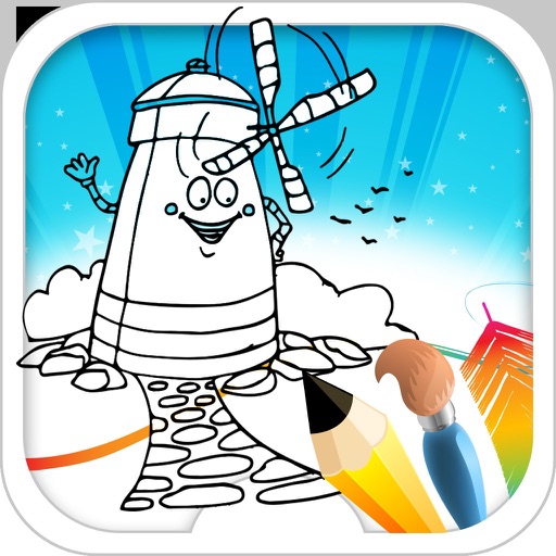 Coloring Book For Kids : Nature iOS App