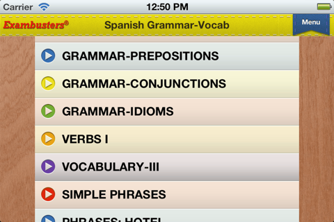 GCSE Spanish Prep Flashcards Exambusters screenshot 3