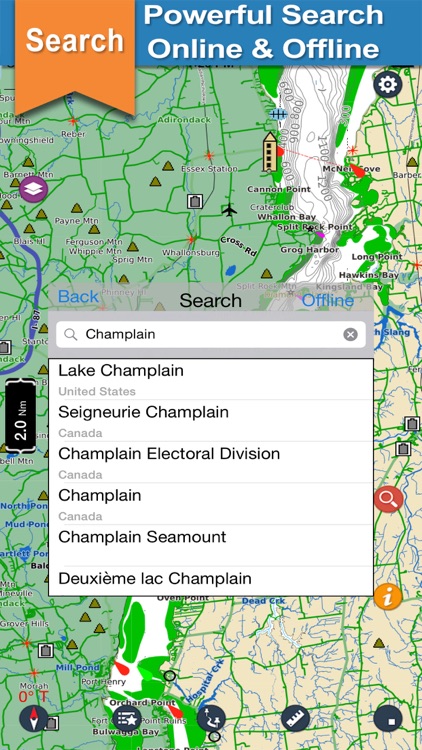 Champlain & Adirondack Mountains lake & park trail screenshot-3
