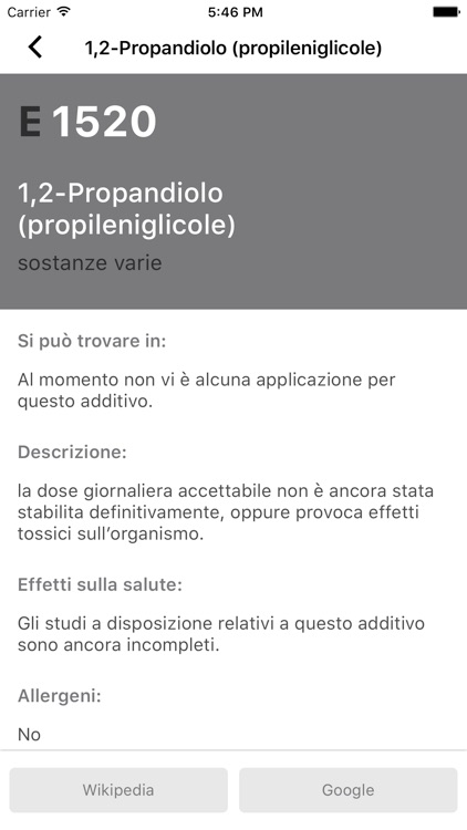 Additivi e Coloranti