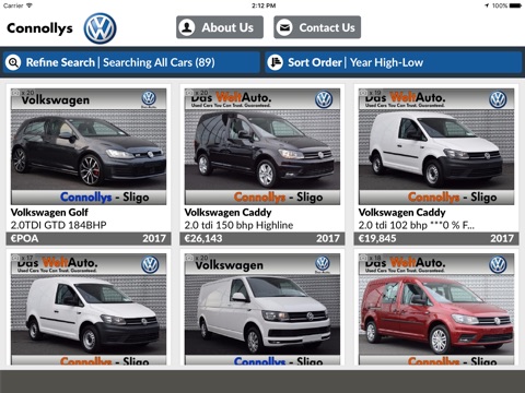 Connollys Volkswagen Sligo screenshot 2