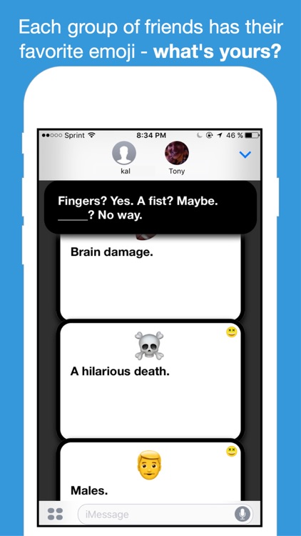 Emoji Against Humanity - Card Game for iMessage screenshot-3