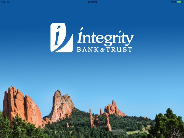 Integrity Mobile Banking for iPad