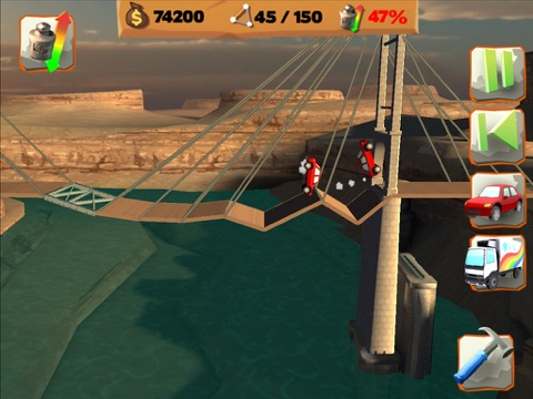 Скриншот из Bridge Constructor Playground