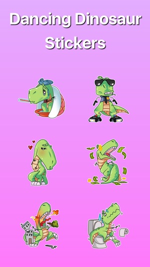 Dinosaur Dancing to Song Remix Stickers(圖1)-速報App