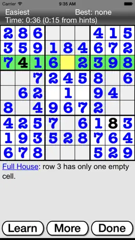 Game screenshot :) Sudoku hack