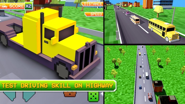 Blocky Hill Car And Truck Driving Sim(圖2)-速報App