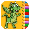 Dragon Coloring Book Games For Kids Edition