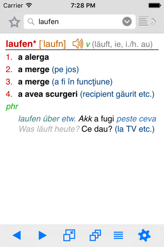 Lingea German-Romanian Advanced Dictionary screenshot 2