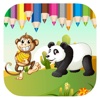 Panda Monkey Coloring Book Game Free Education