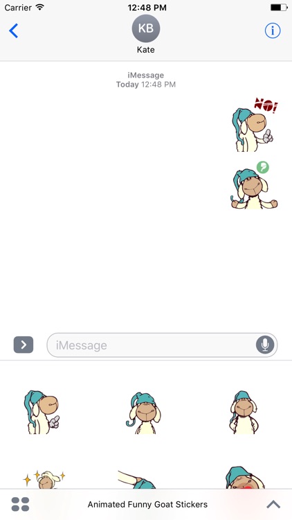 Animated Funny Goat Stickers For iMessage