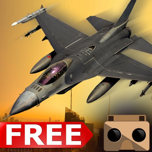 VR Jet Fighter Combat Flight Simulator - Free Game iOS App