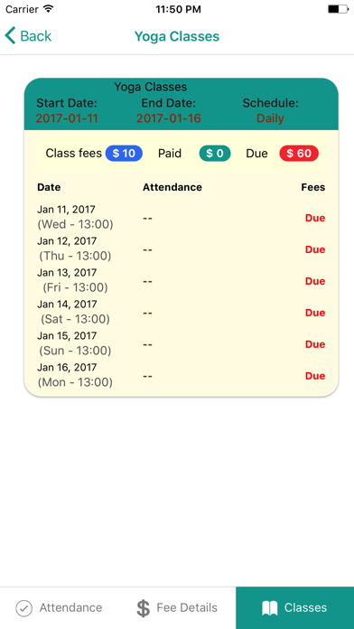 How to cancel & delete Class Fees Scheduler from iphone & ipad 3