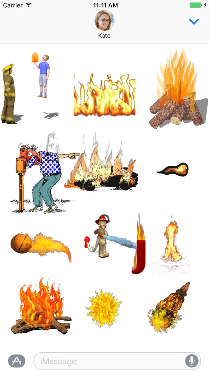 Animated Fire Sticker Pack