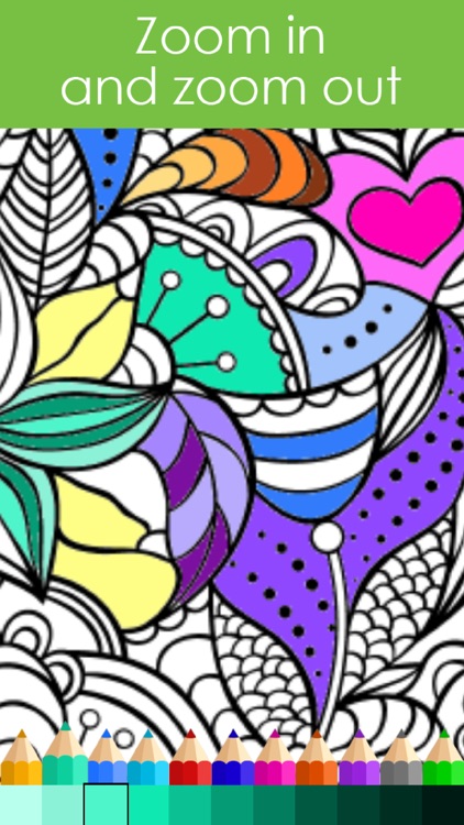 Flower Colorful - Coloring Book for Adults