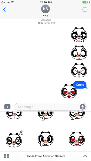 Panda Emoji Animated Stickers For iMessage(圖5)-速報App