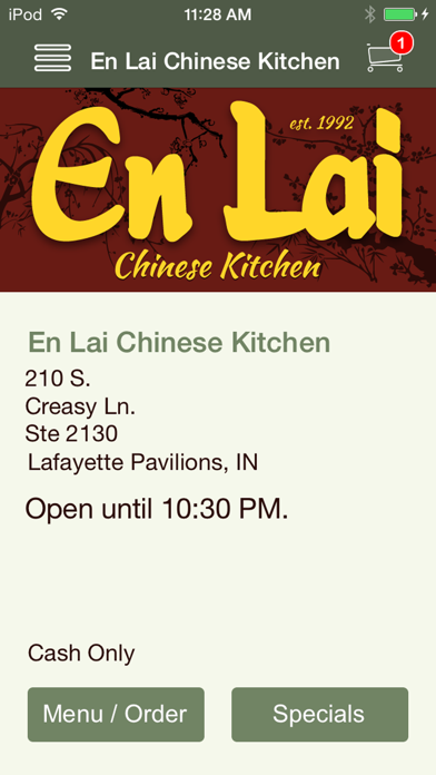 How to cancel & delete En Lai Chinese Kitchen from iphone & ipad 1