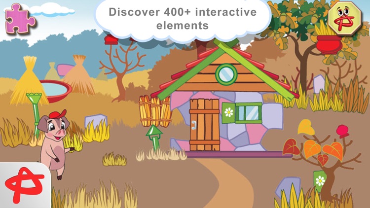 Three Little Pigs: Free Interactive Touch Book screenshot-4