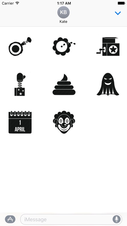 Set For April Fools Day Stickers