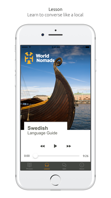 How to cancel & delete Swedish Language Guide & Audio - World Nomads from iphone & ipad 3