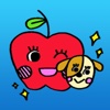 Happy Apple Emoji Sticker