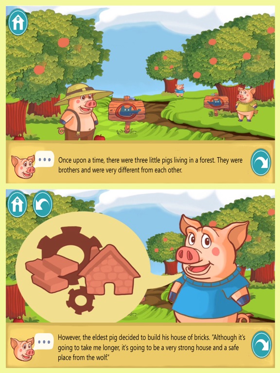 Interactive three little pigs screenshot 3