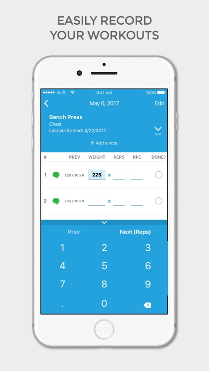 simpleLift Workout Tracker