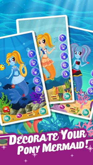 Pony Dress Up Game for Girls - Create Your Mermaid(圖4)-速報App