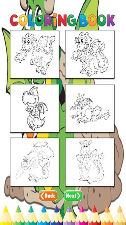 Dragon Coloring Book - Activities for Kid screenshot-3